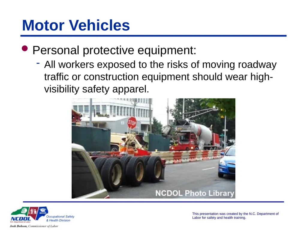 Struck By/Caught Between Presented by: Objectives - slide 23 of 42