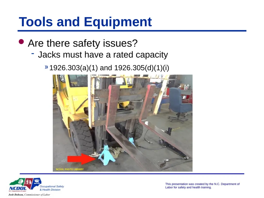 Struck By/Caught Between Presented by: Objectives - slide 35 of 42