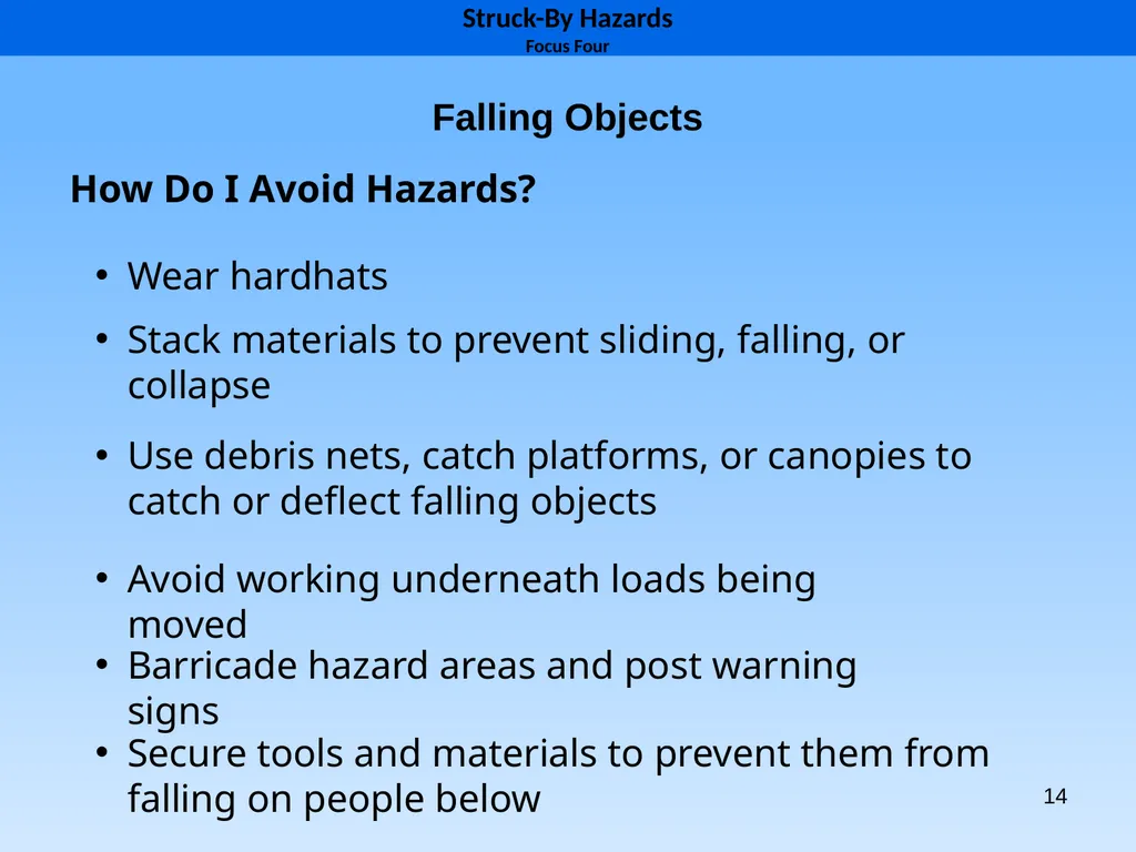 1 1926 Construction Focus Four Struck-By Hazards 2 - slide 14 of 43