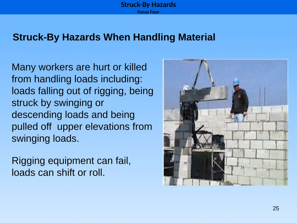 1 1926 Construction Focus Four Struck-By Hazards 2 - slide 25 of 43