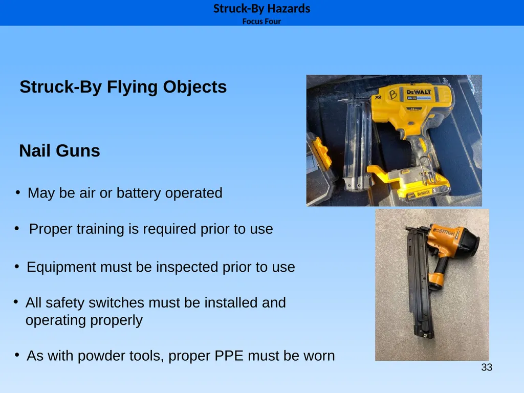 1 1926 Construction Focus Four Struck-By Hazards 2 - slide 33 of 43