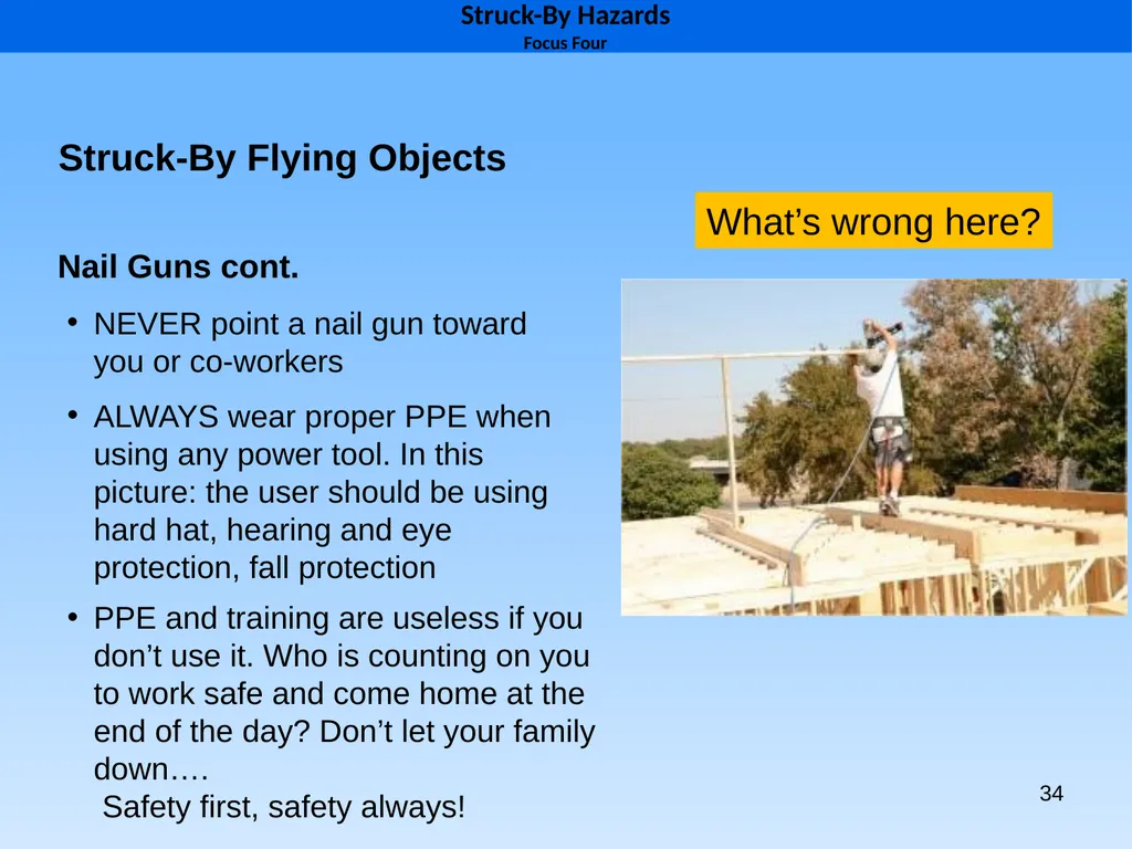 1 1926 Construction Focus Four Struck-By Hazards 2 - slide 34 of 43