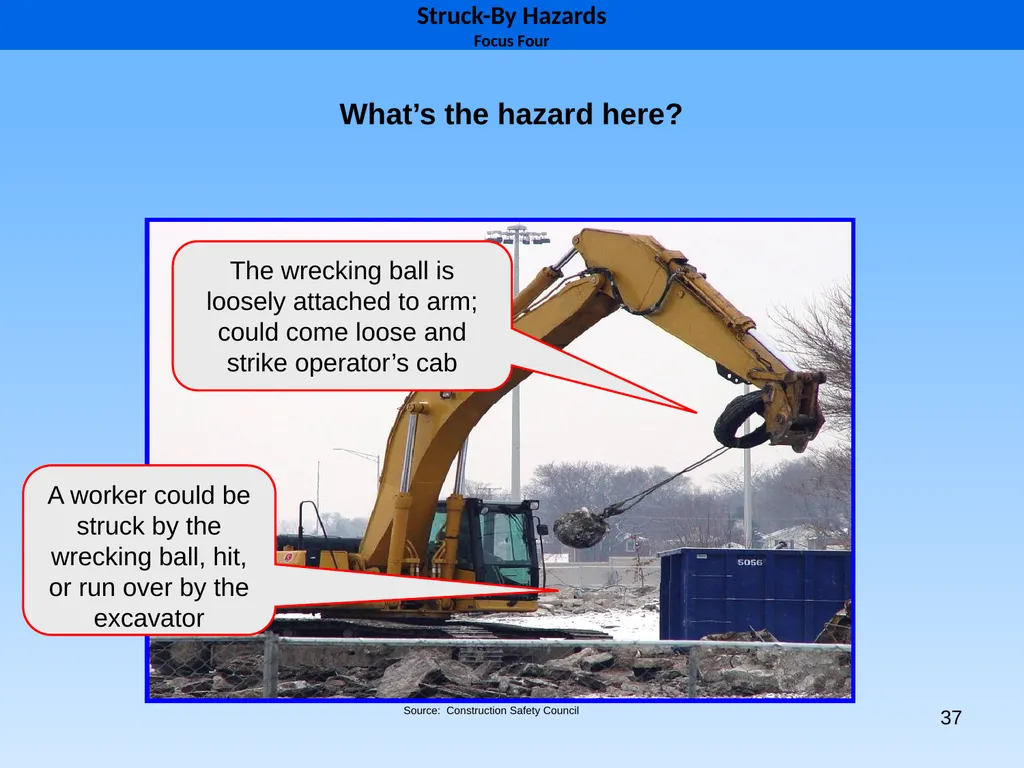 1 1926 Construction Focus Four Struck-By Hazards 2 - slide 37 of 43