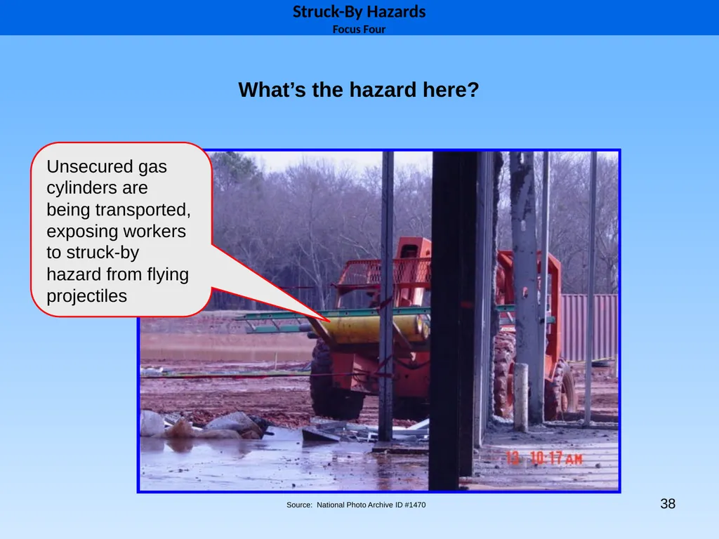 1 1926 Construction Focus Four Struck-By Hazards 2 - slide 38 of 43