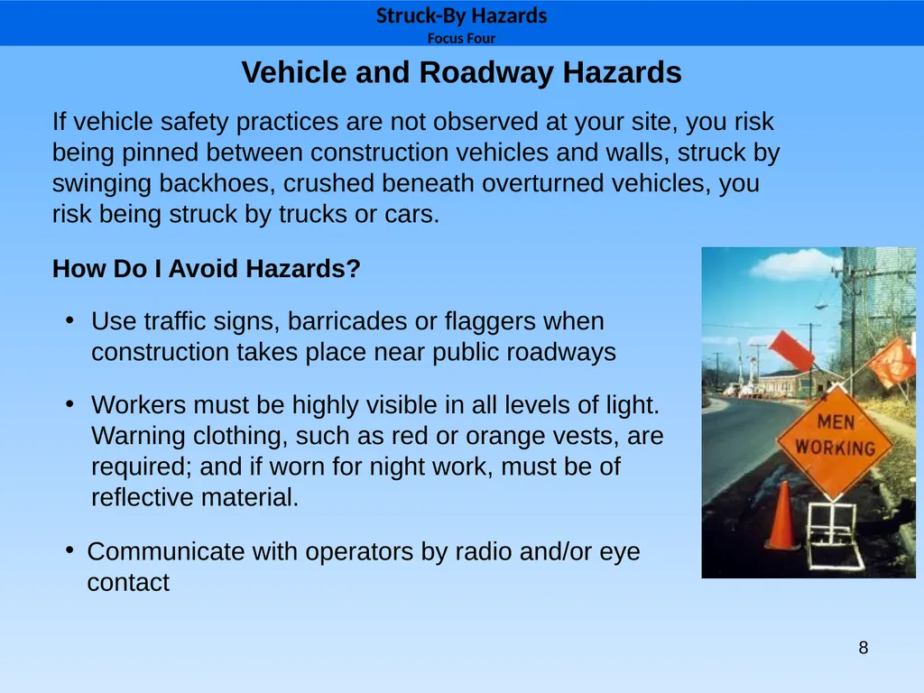 1 1926 Construction Focus Four Struck-By Hazards 2 - slide 8 of 43
