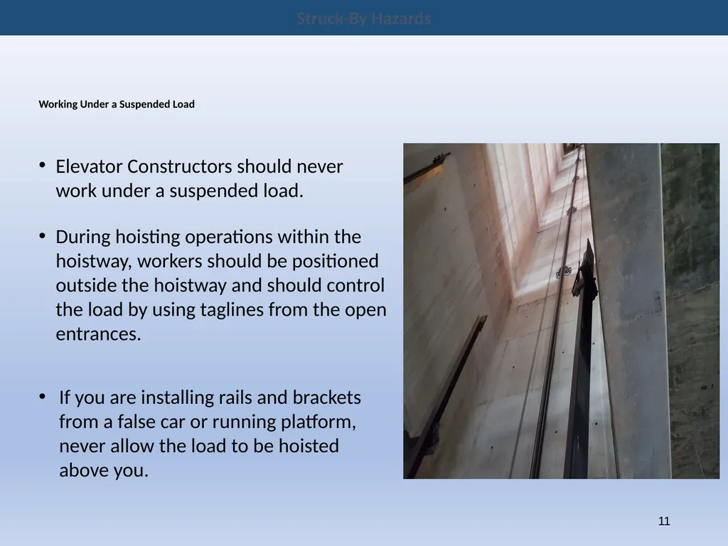 New Hire Training Struck-By Hazards Struck-By - slide 11 of 14