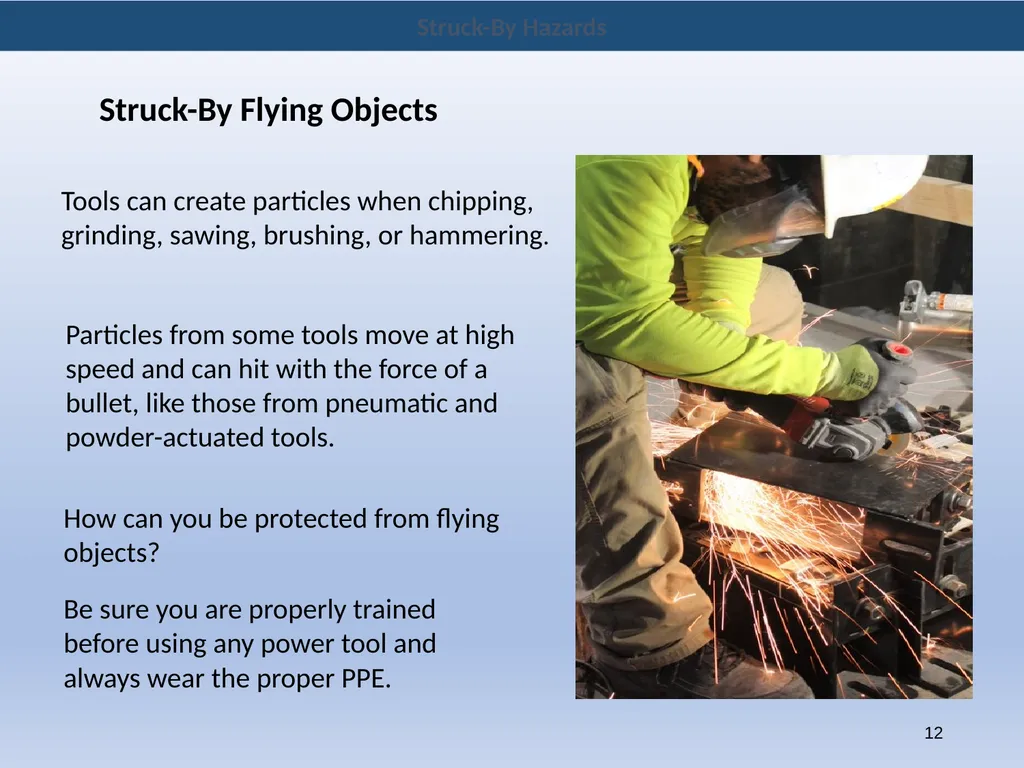 New Hire Training Struck-By Hazards Struck-By - slide 12 of 14