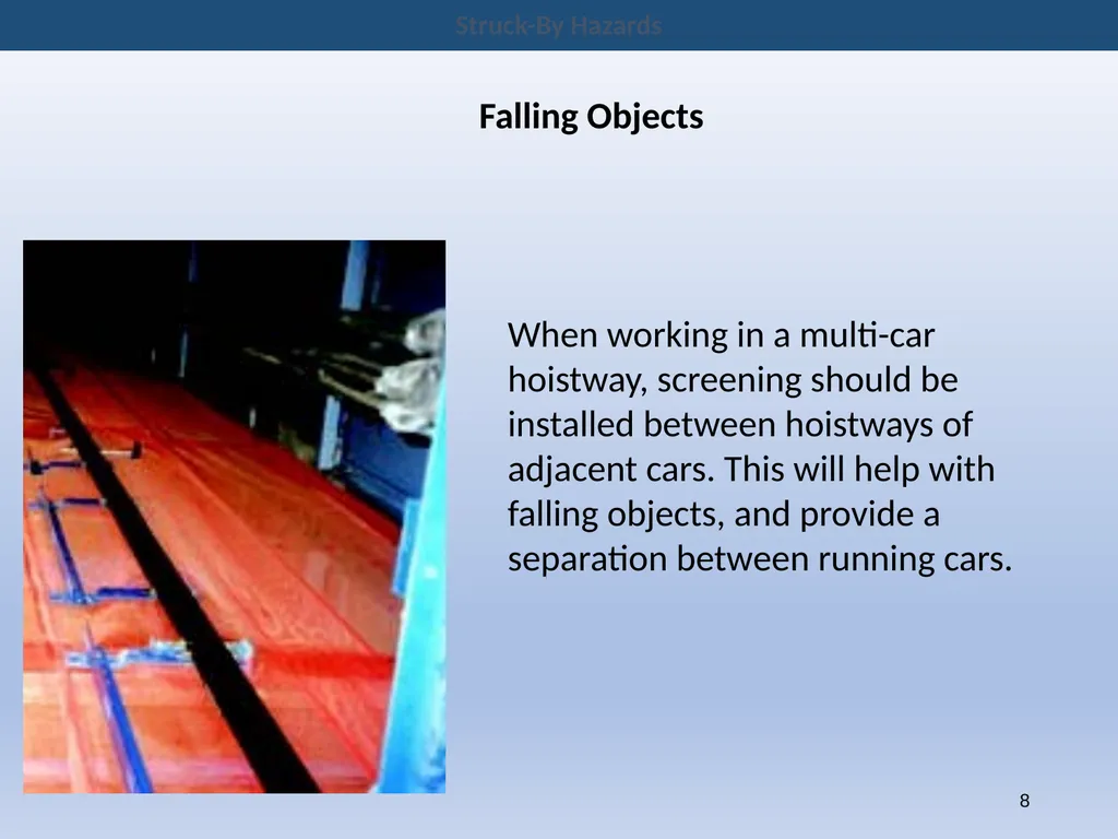 New Hire Training Struck-By Hazards Struck-By - slide 8 of 14