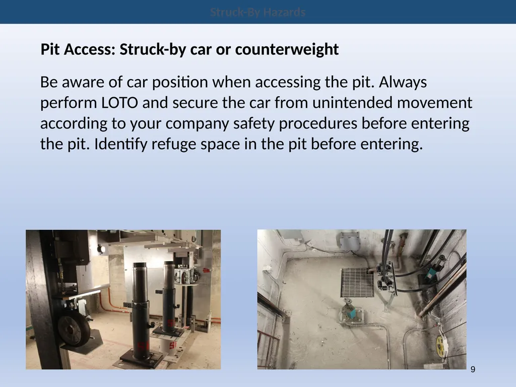 New Hire Training Struck-By Hazards Struck-By - slide 9 of 14
