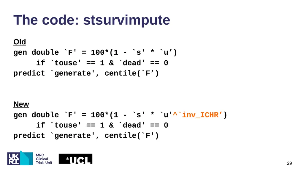 Multiply imputing informatively censored - slide 29 of 30