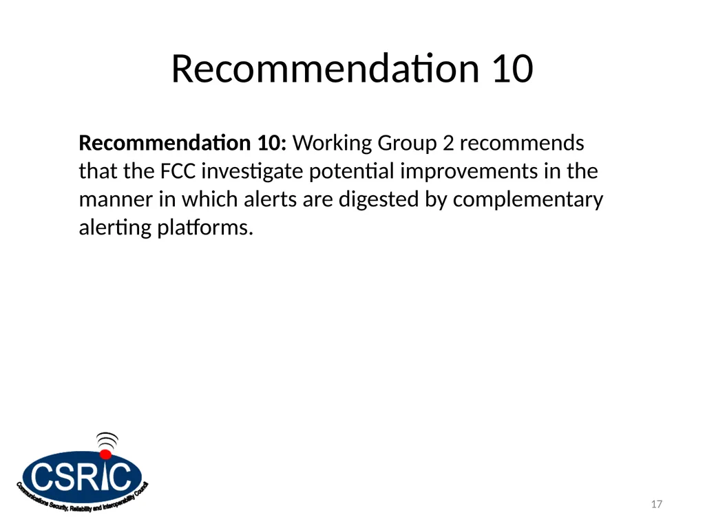 Social Media & Complementary Alerting Methods - slide 17 of 24