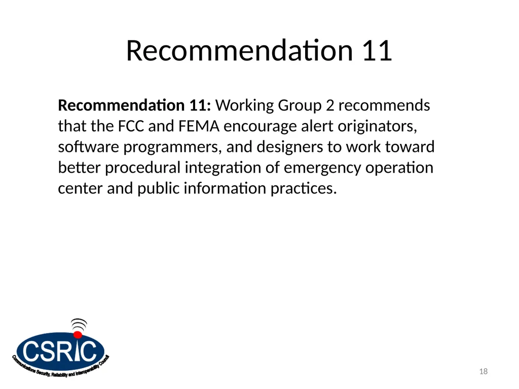 Social Media & Complementary Alerting Methods - slide 18 of 24
