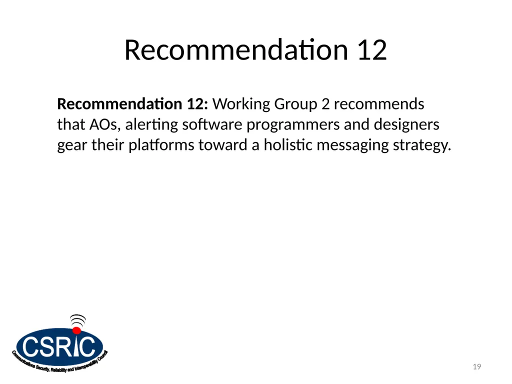 Social Media & Complementary Alerting Methods - slide 19 of 24