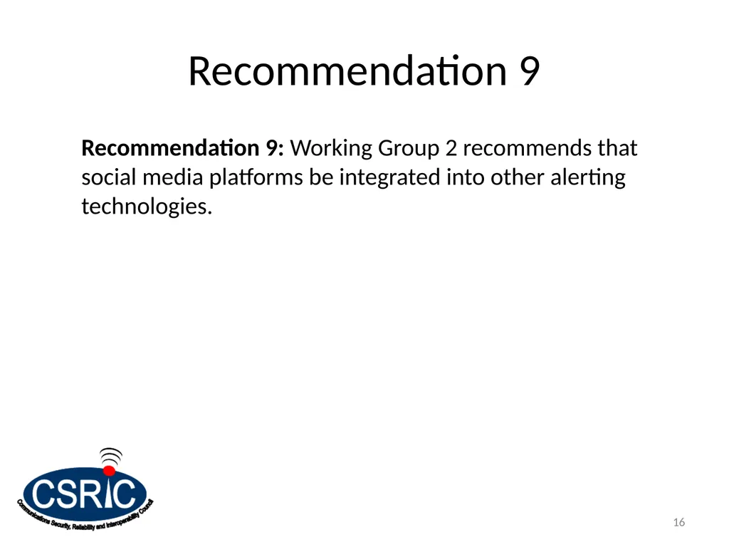 Social Media & Complementary Alerting Methods - slide 16 of 24