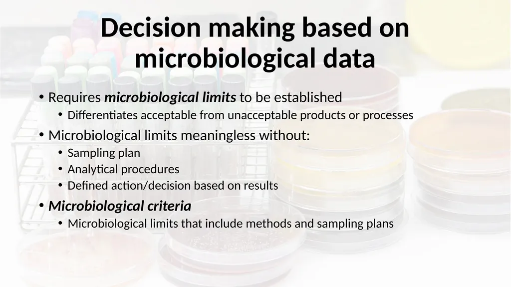 Microbiological Testing of Foods: Microbiological - slide 2 of 10