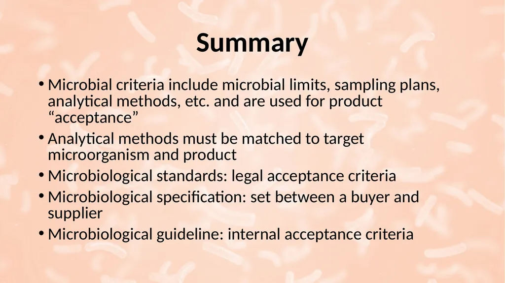 Microbiological Testing of Foods: Microbiological - slide 9 of 10