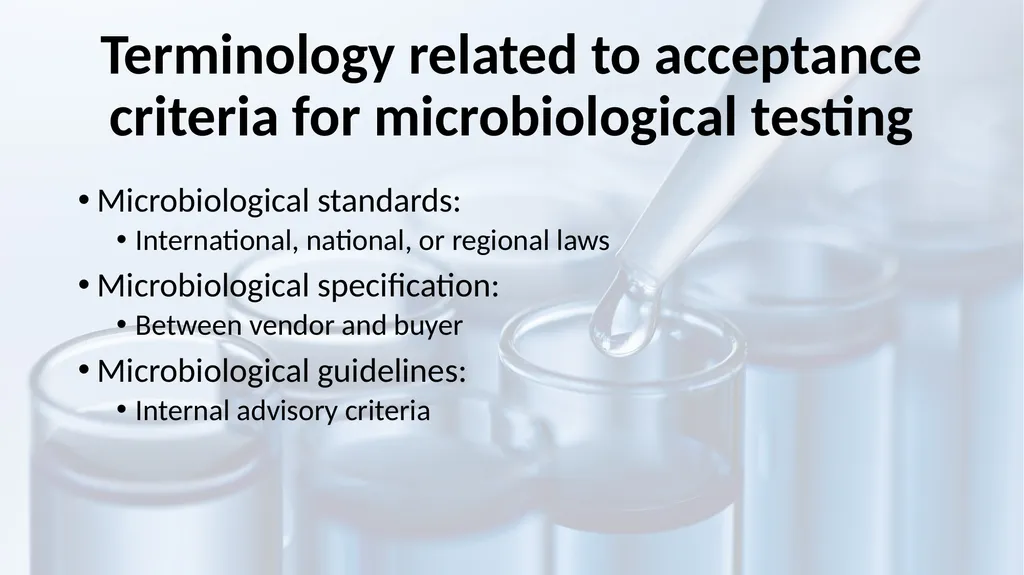 Microbiological Testing of Foods: Microbiological - slide 5 of 10