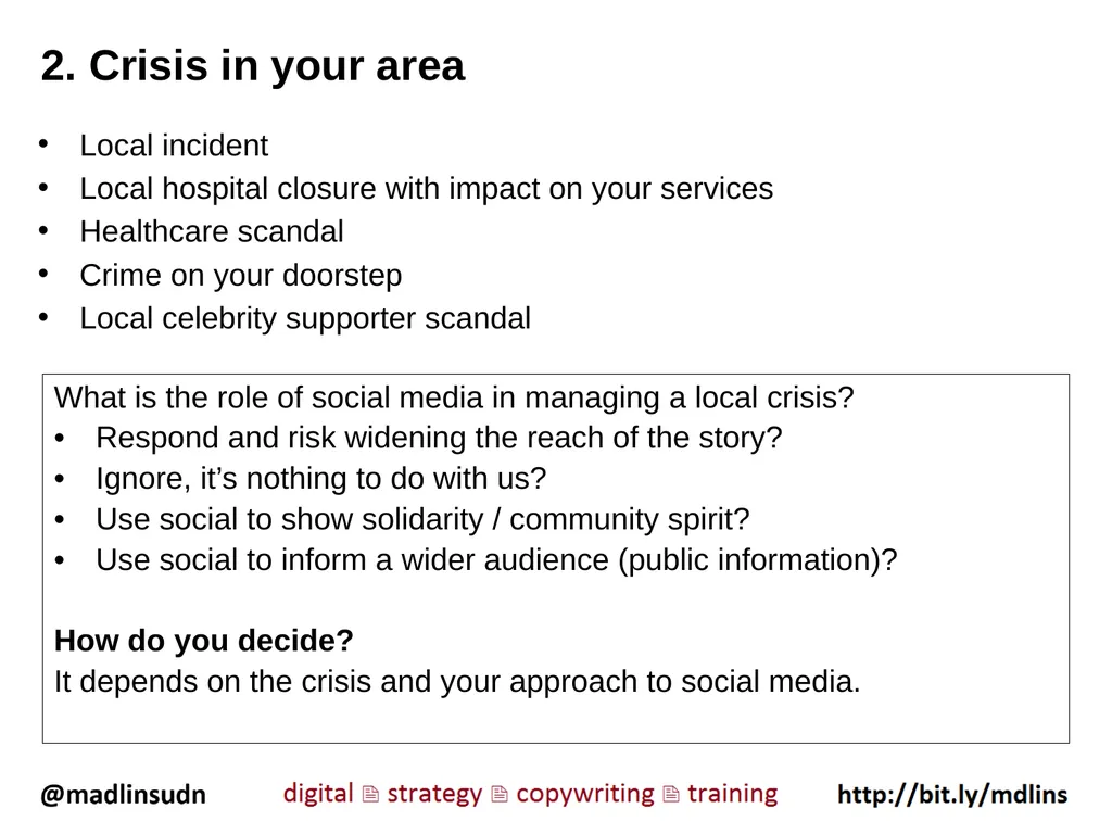1. A traditional crisis What is the role of social - slide 5 of 9