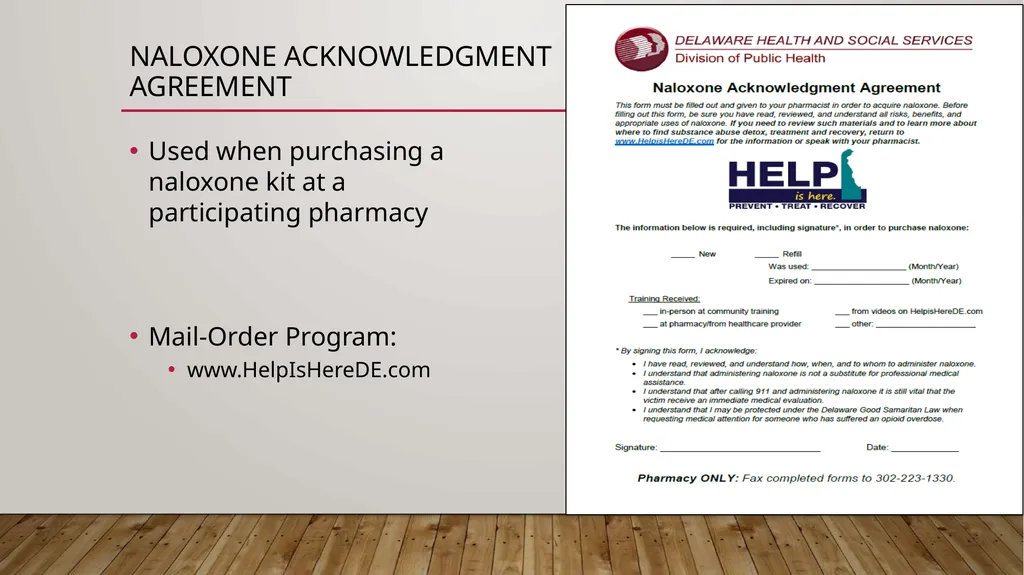 Naloxone (NaRCAN) Access training Learning - slide 44 of 49