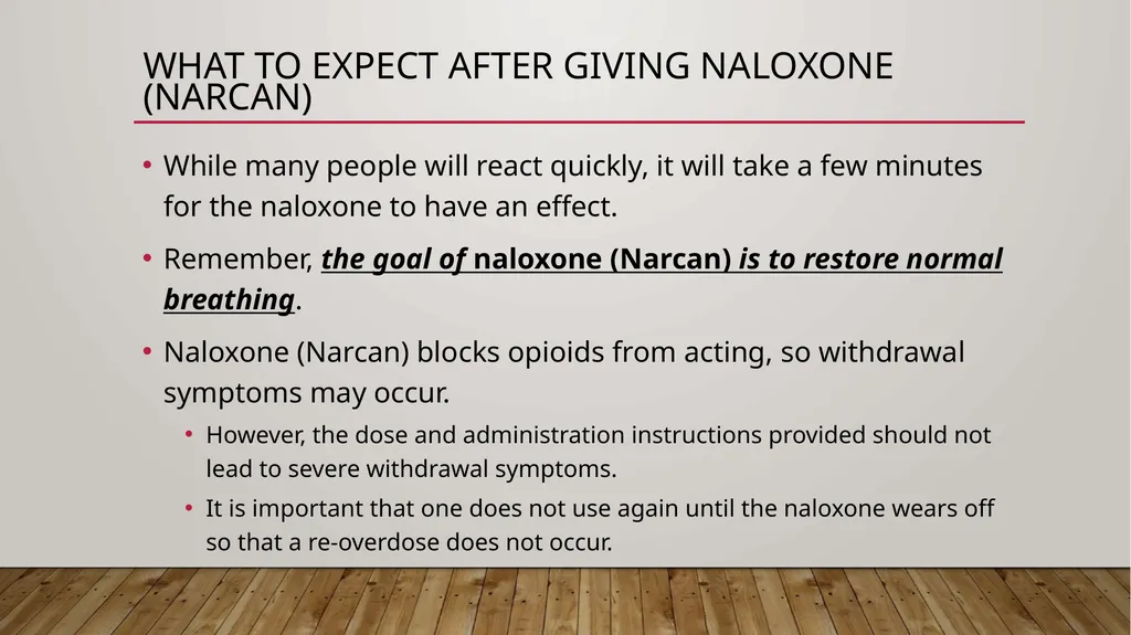Naloxone (NaRCAN) Access training Learning - slide 41 of 49