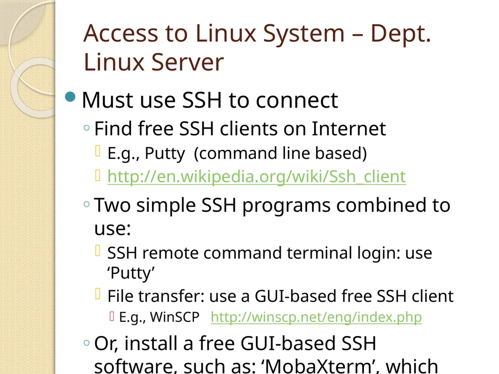 Linux Introduction CIS 6395, Incident Response - slide 4 of 45