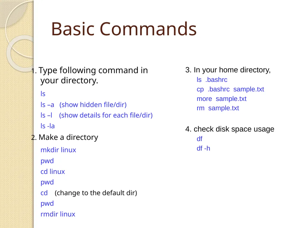Linux Introduction CIS 6395, Incident Response - slide 21 of 45