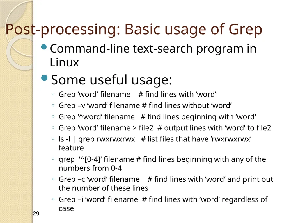 Linux Introduction CIS 6395, Incident Response - slide 29 of 45