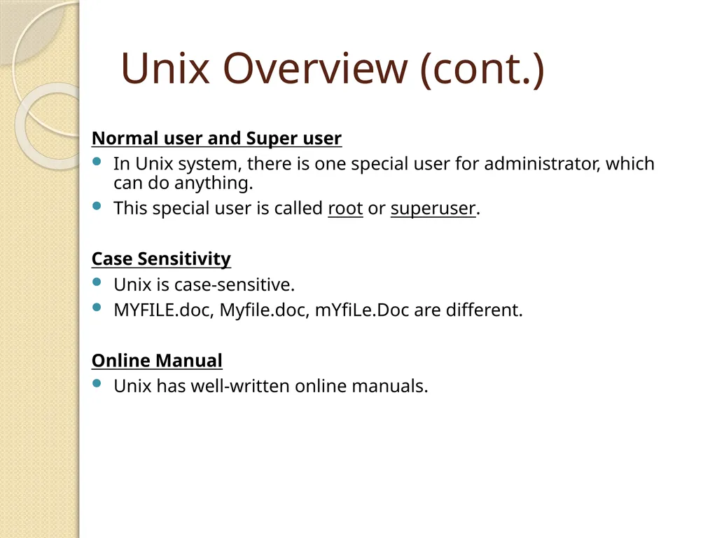 Linux Introduction CIS 6395, Incident Response - slide 14 of 45