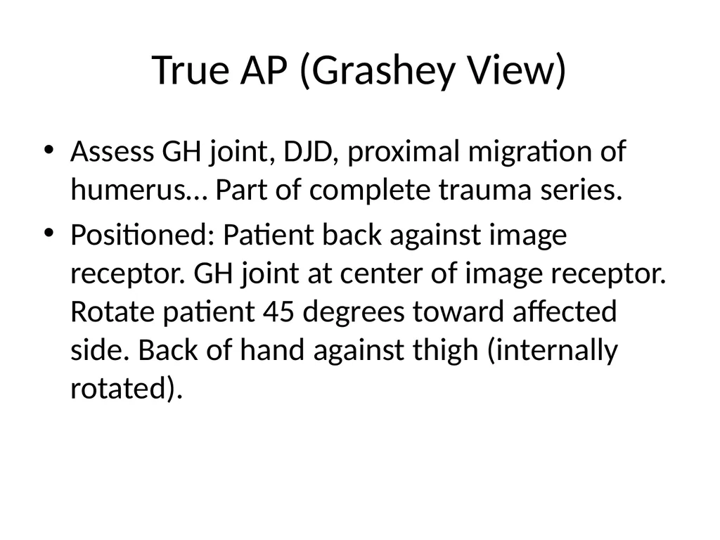 Shoulder Radiography What to consider when - slide 6 of 39