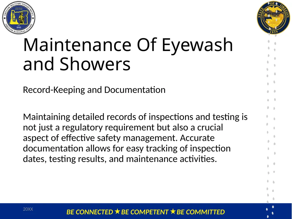 OMD Safety Policy Training Eyewash Station and - slide 17 of 18
