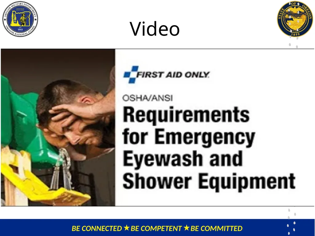 OMD Safety Policy Training Eyewash Station and - slide 8 of 18
