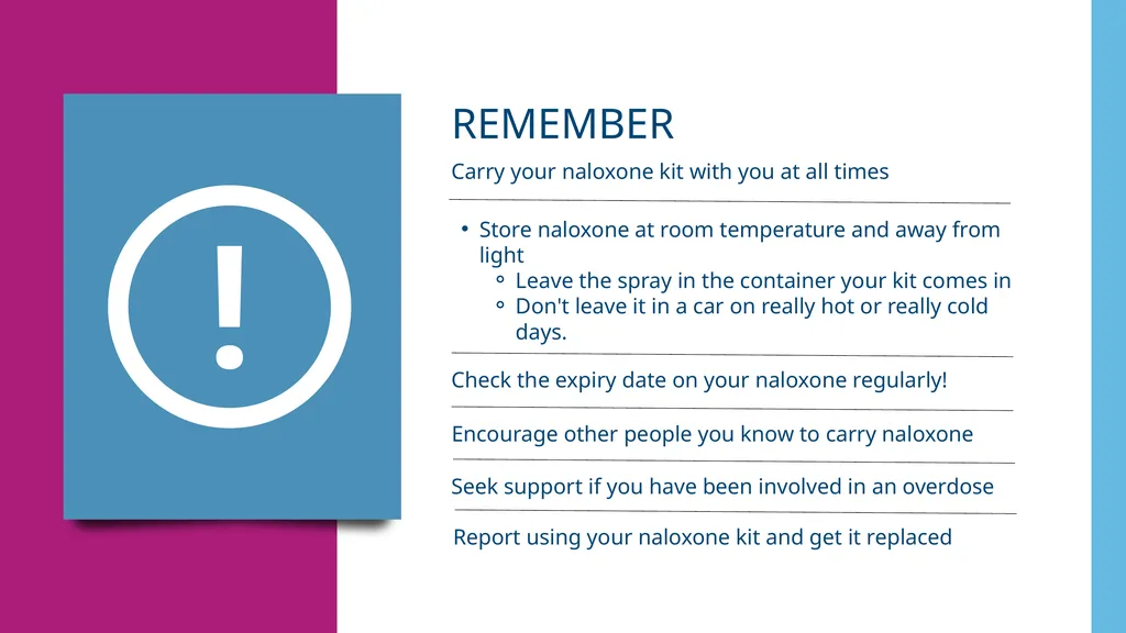 Naloxone Get Ready. Get Trained. Save Lives. - slide 29 of 30