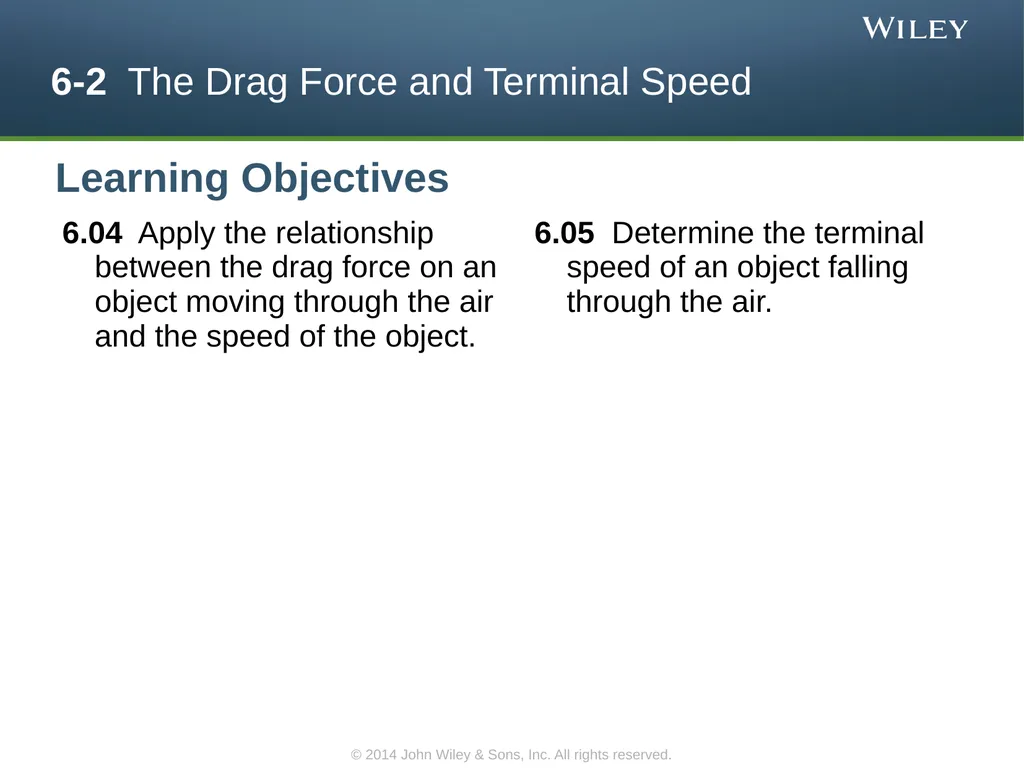 Force and Motion–II Chapter 6 Copyright © 2014 - slide 15 of 36