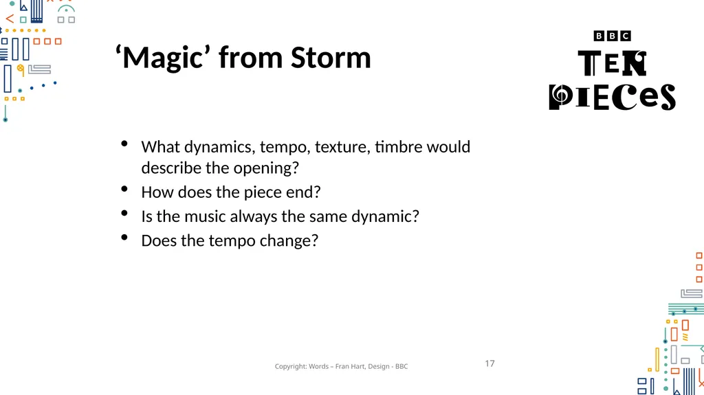 Judith Weir Storm – Magic Primary Classroom Lesson - slide 17 of 30
