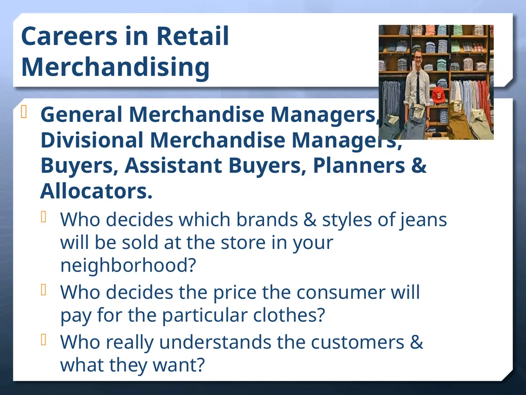 Careers In the Apparel & Fashion Industry - slide 14 of 21