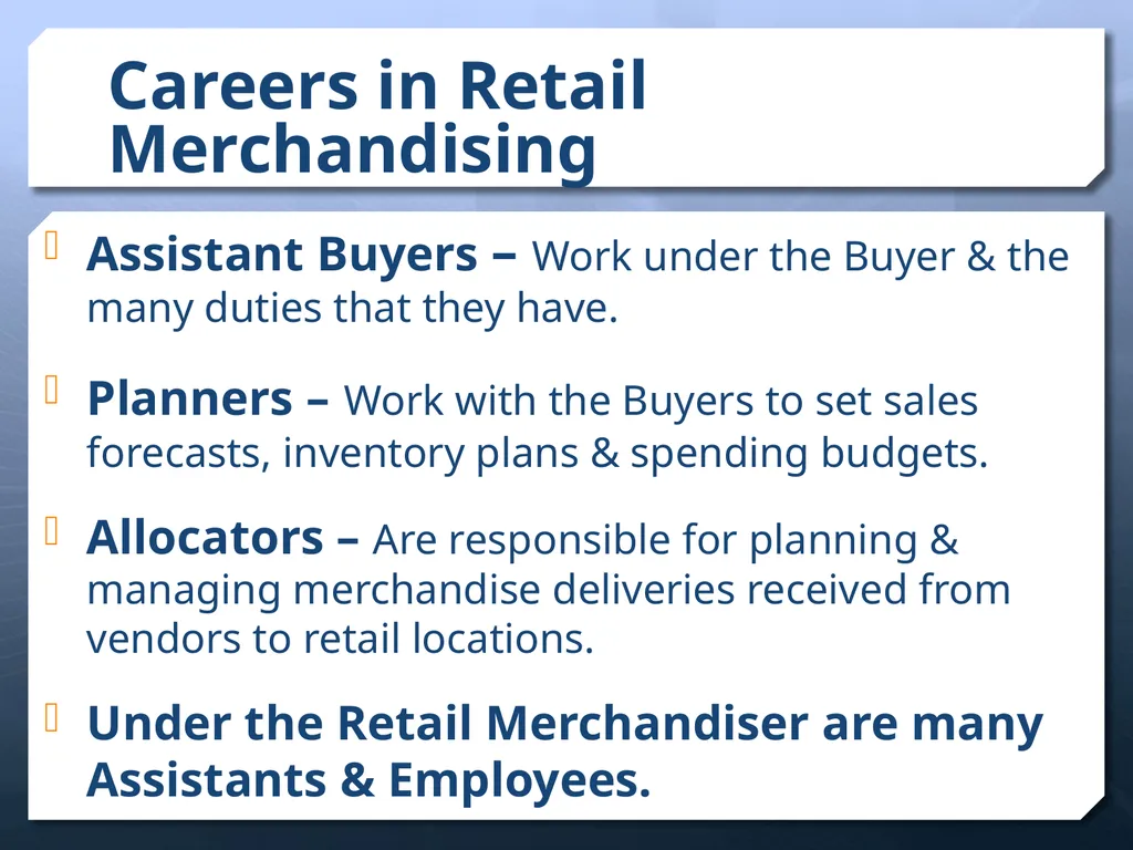 Careers In the Apparel & Fashion Industry - slide 16 of 21
