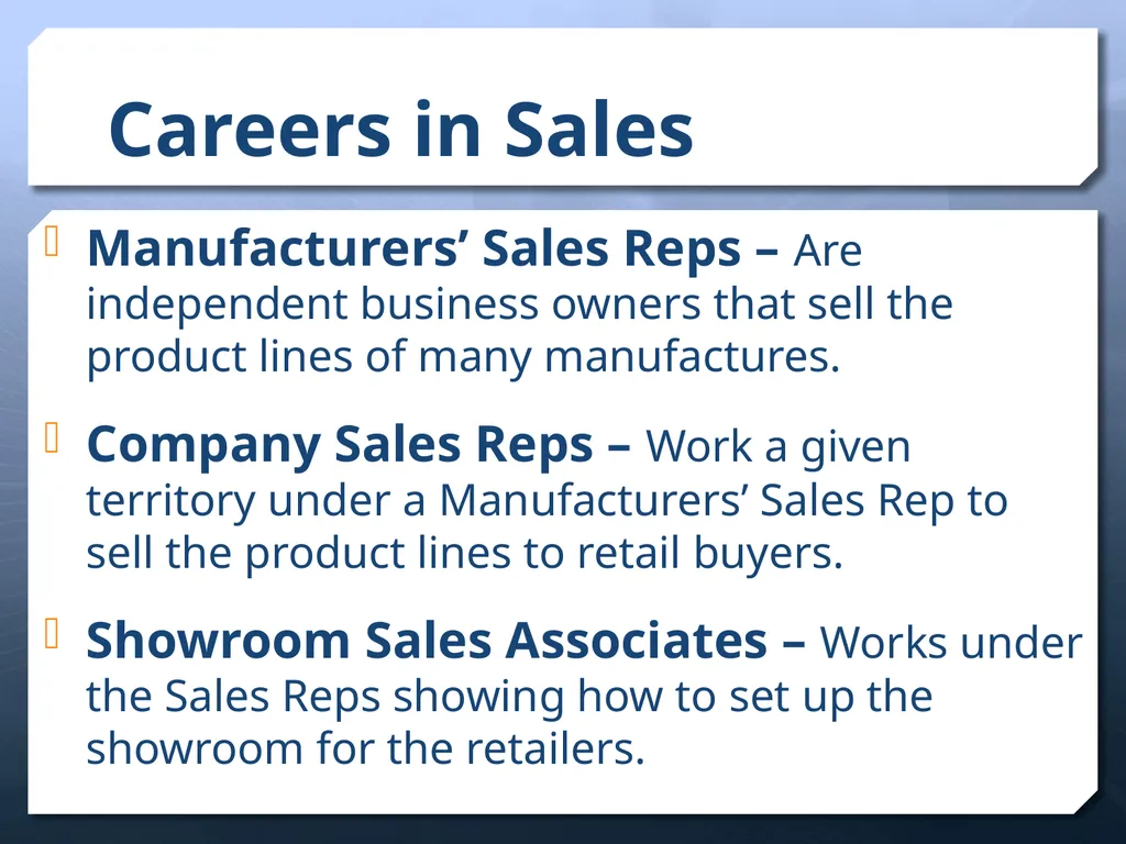 Careers In the Apparel & Fashion Industry - slide 12 of 21