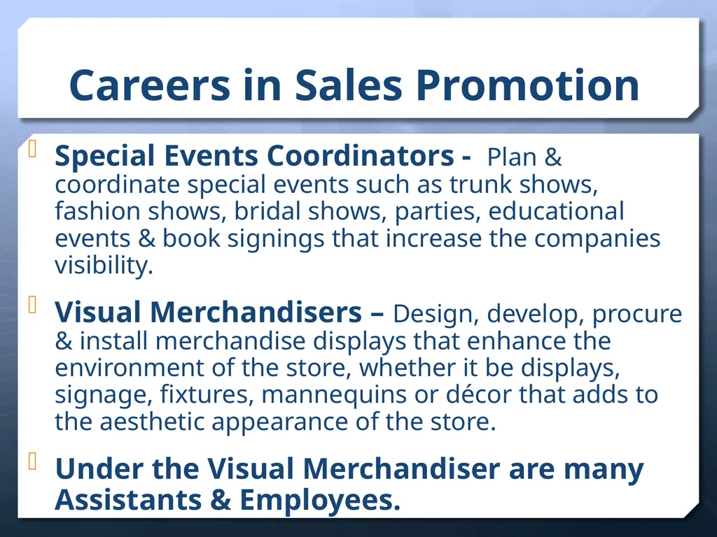 Careers In the Apparel & Fashion Industry - slide 21 of 21
