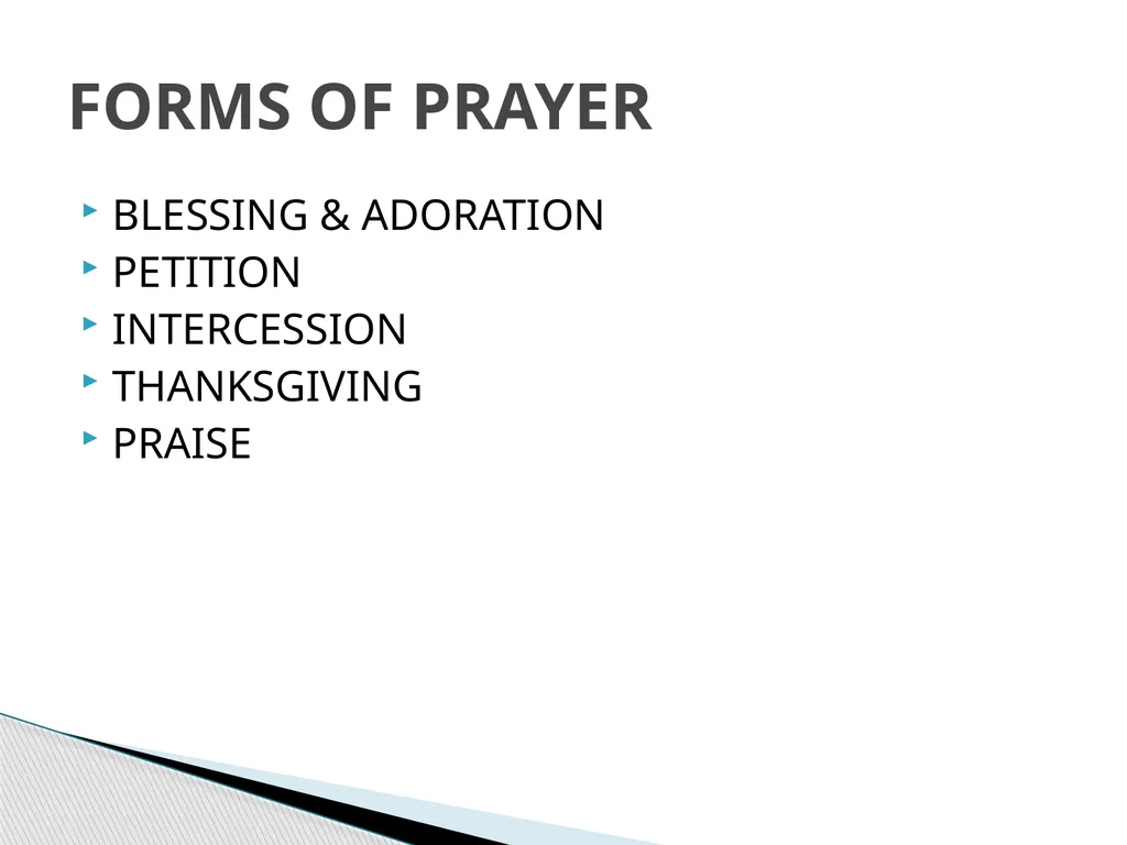 FORMS OF PRAYERS CATHOLIC PRAYERS LET US PRAY! WE - slide 5 of 27