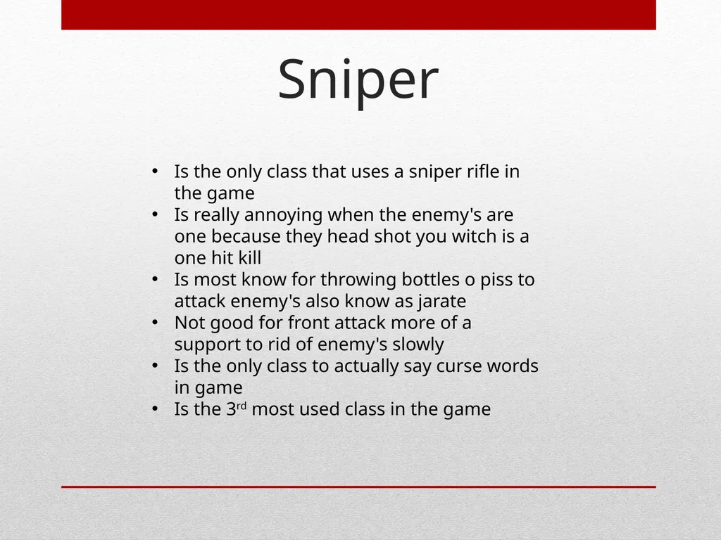 Team Fortress 2 BY: Kobe Woo WHAT TEAM FORTESS 2 - slide 9 of 11