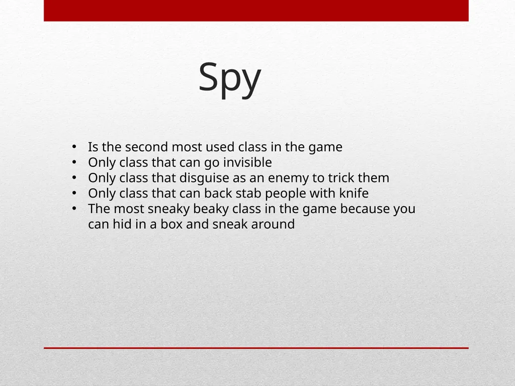 Team Fortress 2 BY: Kobe Woo WHAT TEAM FORTESS 2 - slide 11 of 11