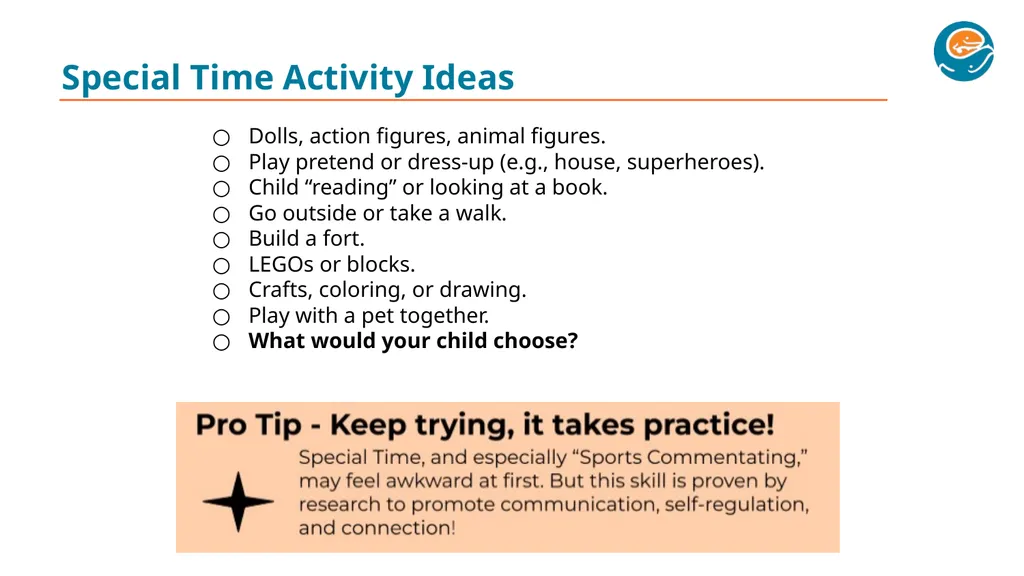 First Approach Skills Training Early Childhood - slide 28 of 76