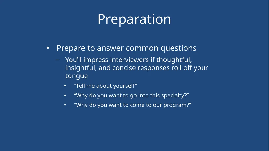 Mock Interview Dr. David Guttman Dr. Alison Kirk - slide 11 of 26