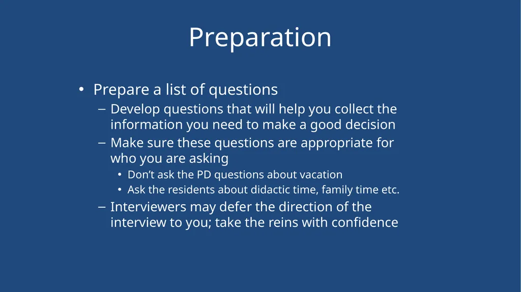 Mock Interview Dr. David Guttman Dr. Alison Kirk - slide 14 of 26