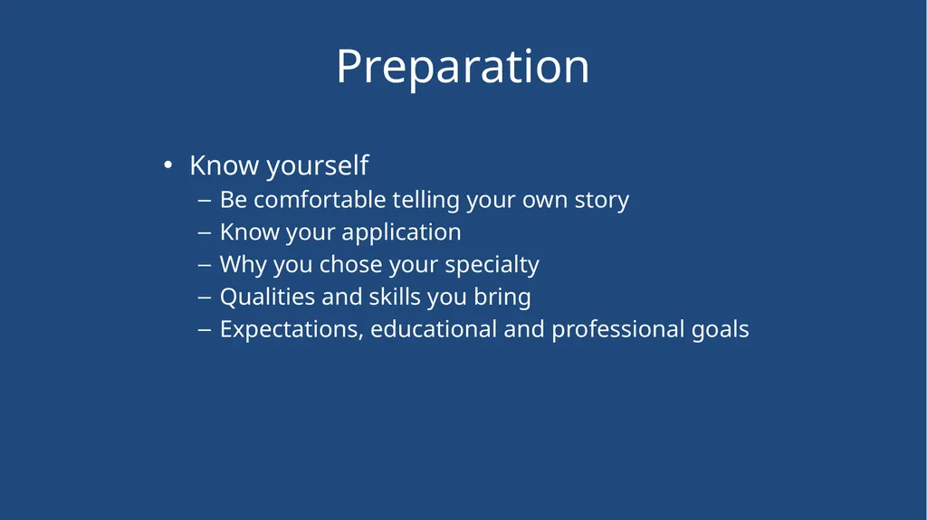 Mock Interview Dr. David Guttman Dr. Alison Kirk - slide 3 of 26