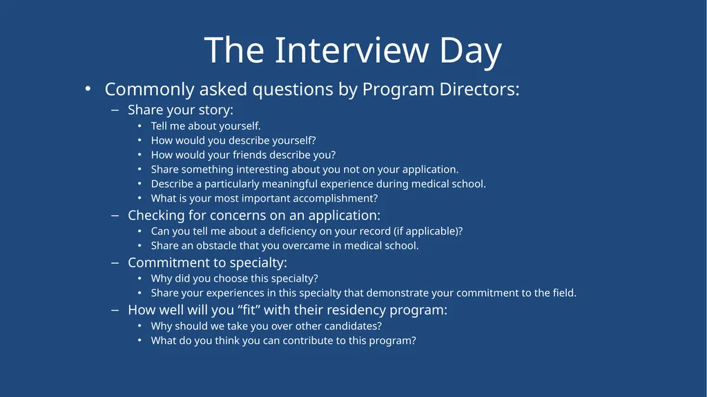 Mock Interview Dr. David Guttman Dr. Alison Kirk - slide 17 of 26
