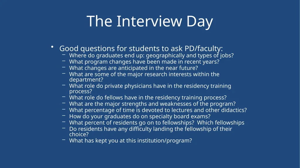 Mock Interview Dr. David Guttman Dr. Alison Kirk - slide 18 of 26