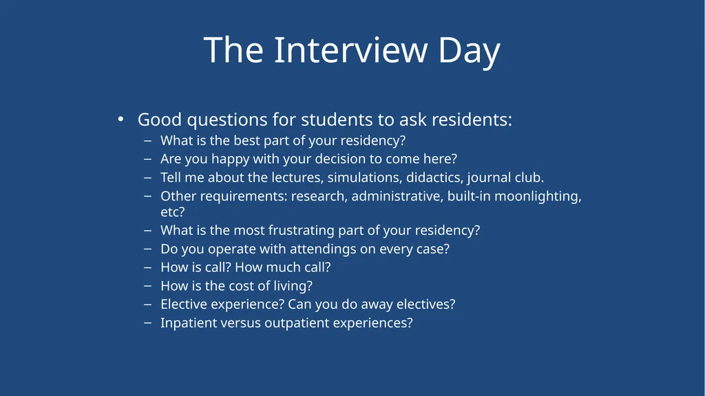 Mock Interview Dr. David Guttman Dr. Alison Kirk - slide 19 of 26
