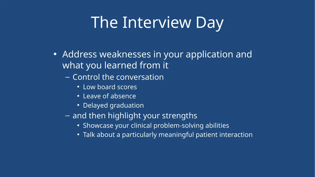 Mock Interview Dr. David Guttman Dr. Alison Kirk - slide 20 of 26