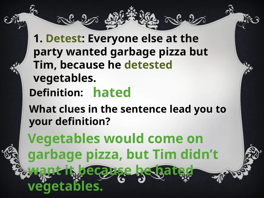 CONTEXT CLUES North Junior High School 8th Grade - slide 10 of 22